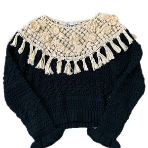 Zara Sweater with Macrame Detailing